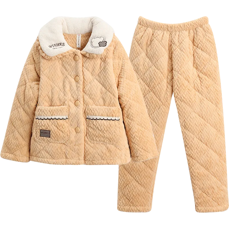Детский комплект домашней одежды с отложным воротником Soybean Yellow F98450433 FENTENG
