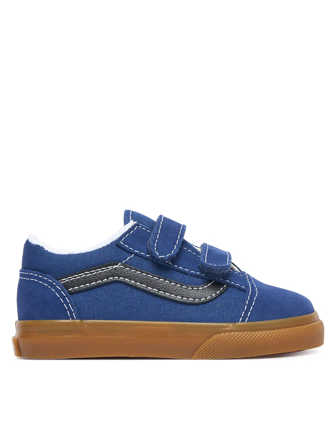 Тканевые кроссовки для мальчика Old Skool Vans, темно-синий