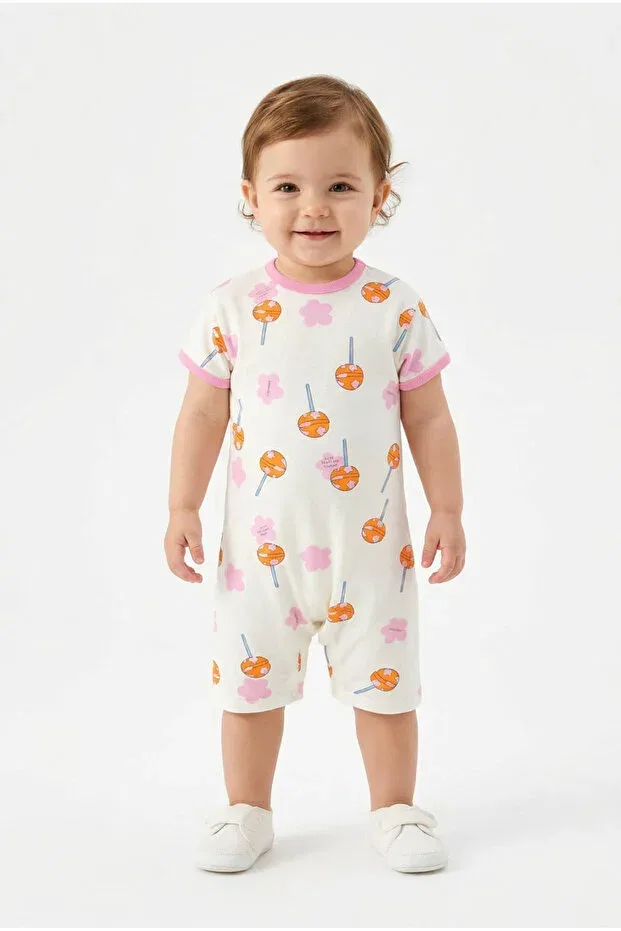 Детский комбинезон для девочек хлопковый Harika Kids, White