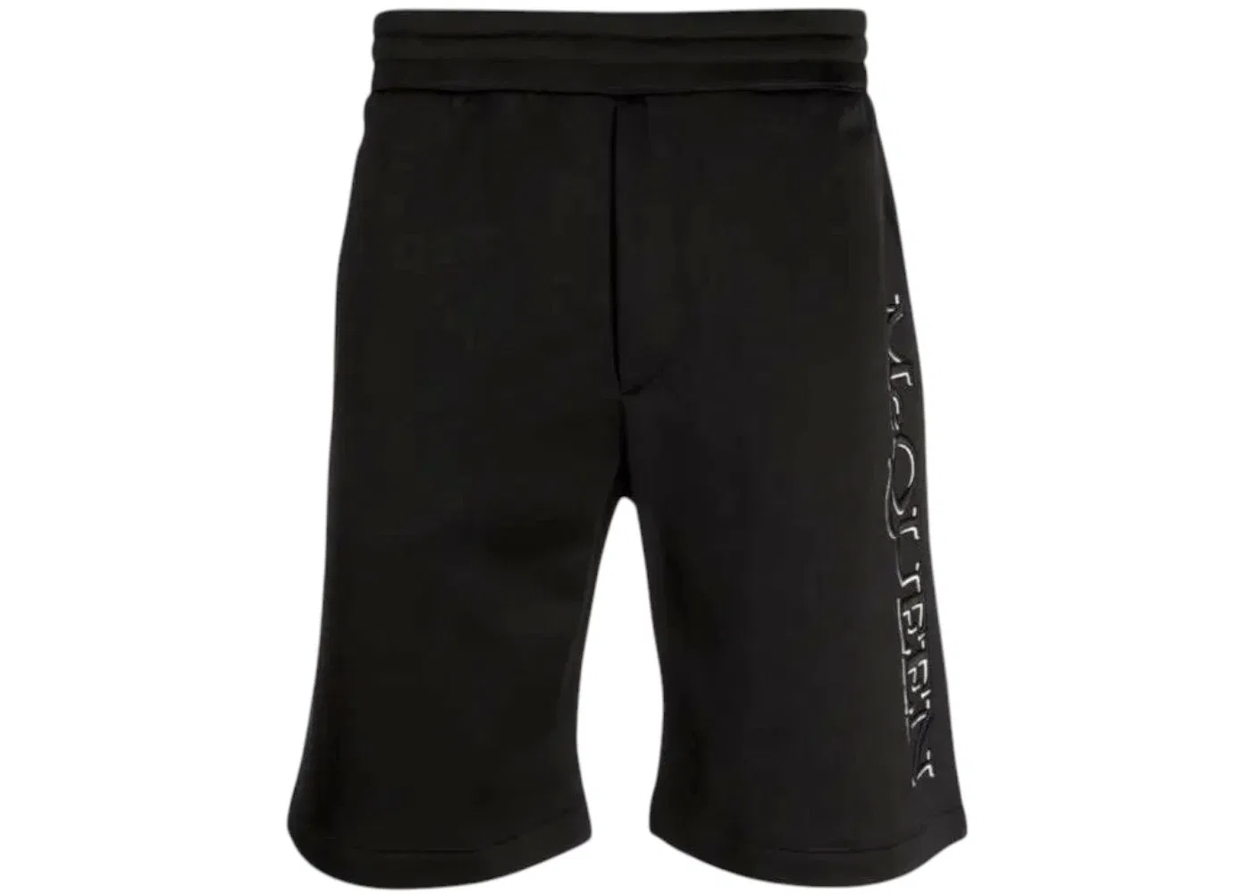 Мужские шорты с вышитым логотипом Alexander McQueen, Black