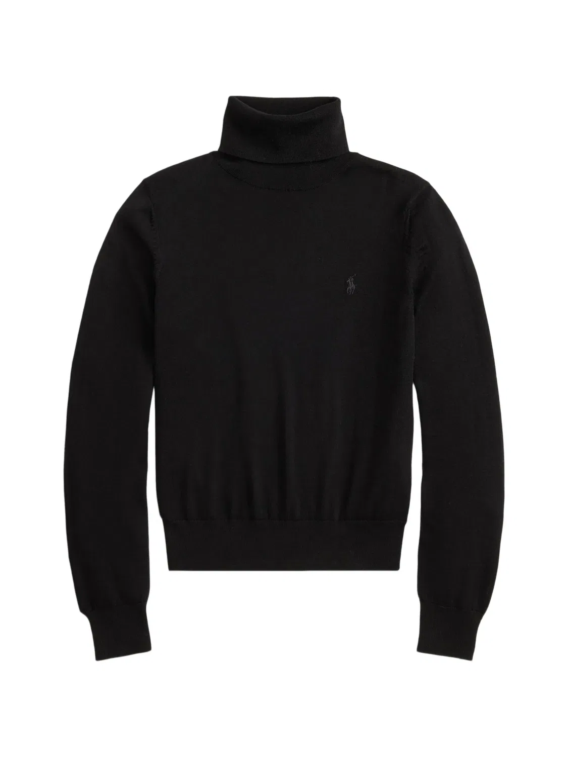 Шерстяной свитер с высоким воротником Polo Ralph Lauren, черный