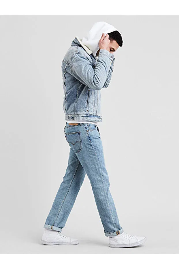 Мужские джинсы прямого кроя 501 Original Levi'S, Light Indigo - Flat Finish — фото 2