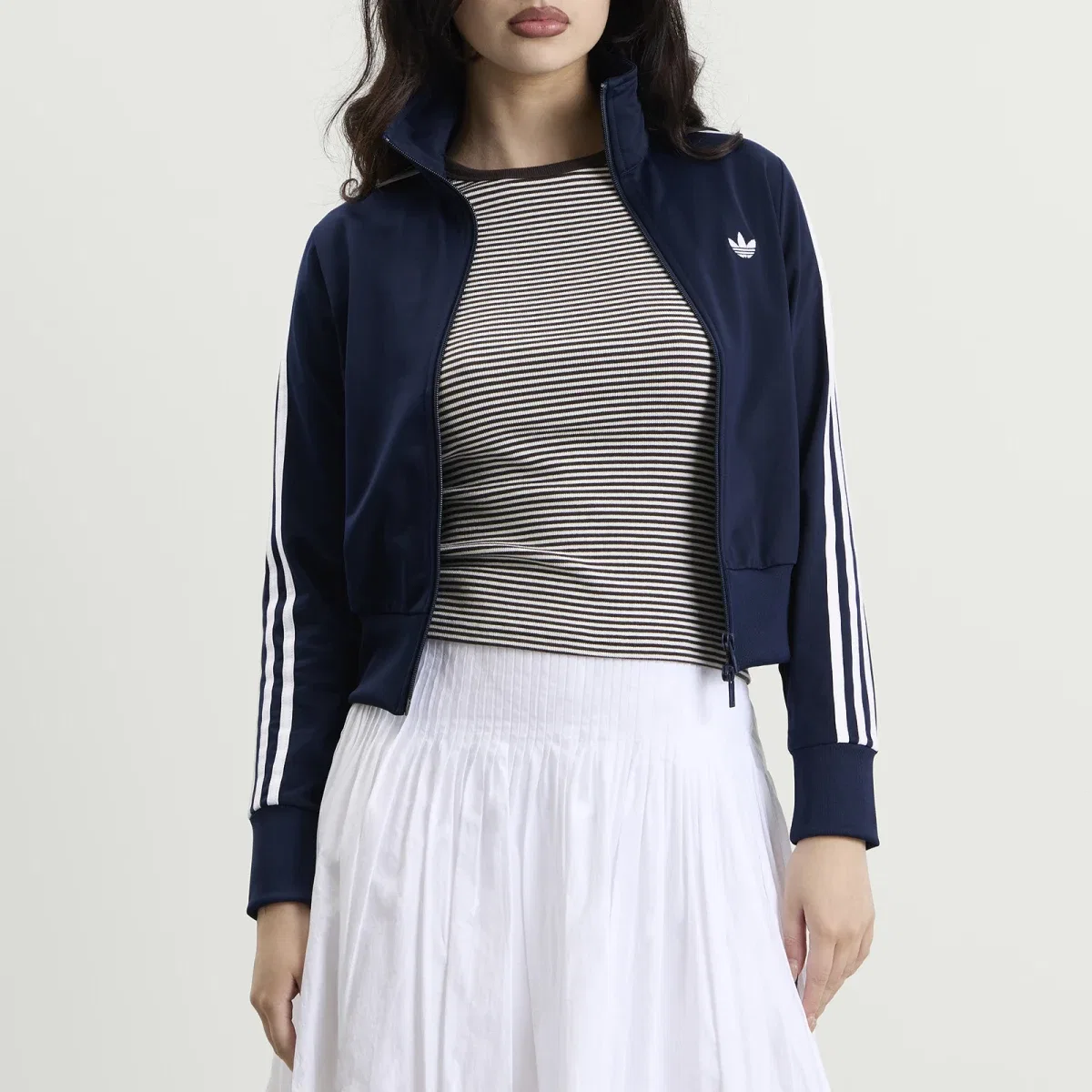Женская куртка Firebird classic track top Adidas, Night Indigo & White — фото 2