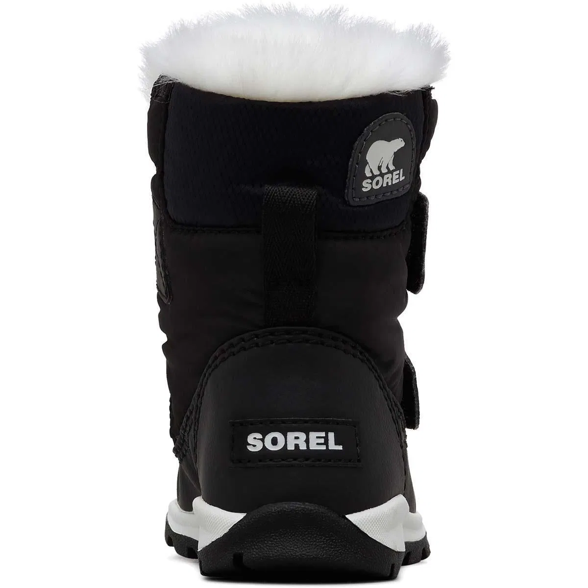 Детские зимние ботинки на липучке Whitney Strap Sorel, Black Sea Salt — фото 2