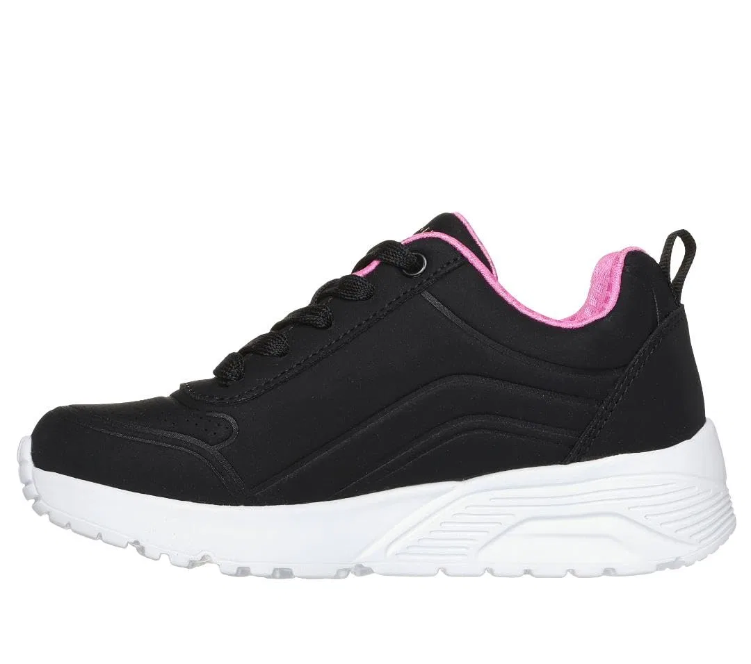 Детские кроссовки с принтом UNO Lite Skechers, 2-Black Rose Gold