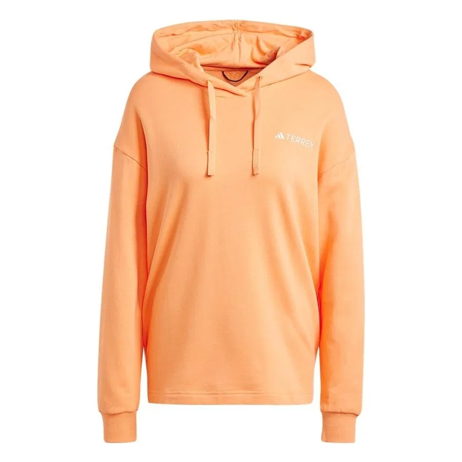 Женский свитшот с логотипом Loose Fit adidas, Оранжевый