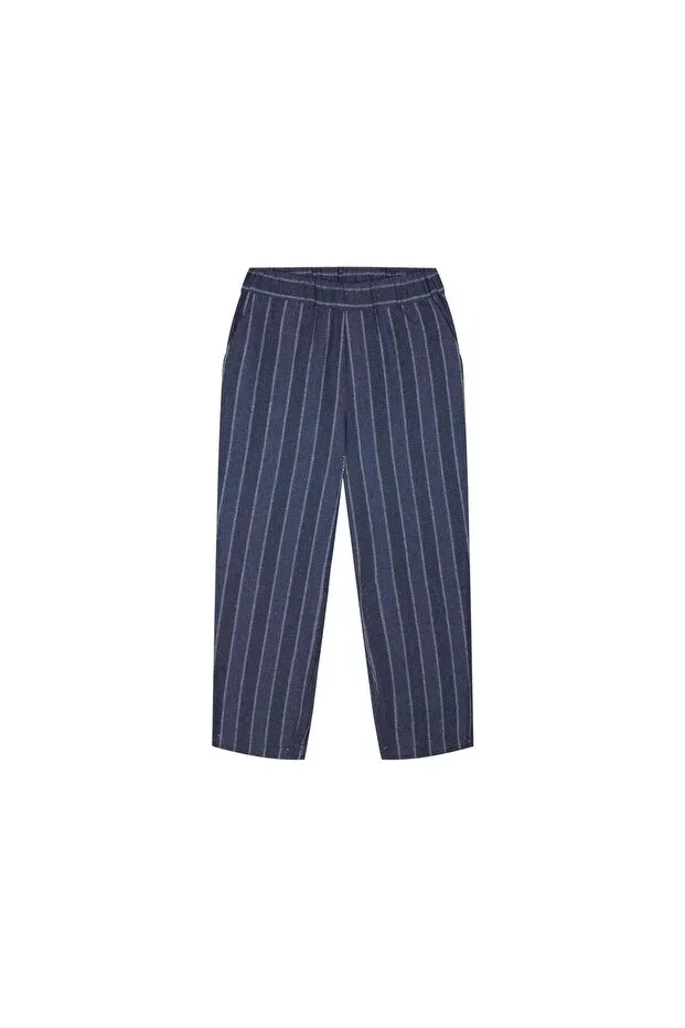Детские брюки для мальчиков прямые с полосками Antebies, Navy Blue