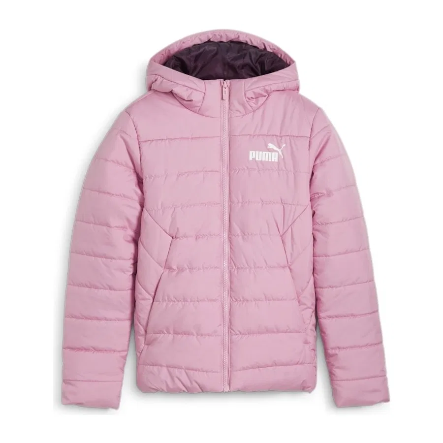 Детский утепленный пуховик с капюшоном Ess Hooded Padded Mont Puma, Розовый