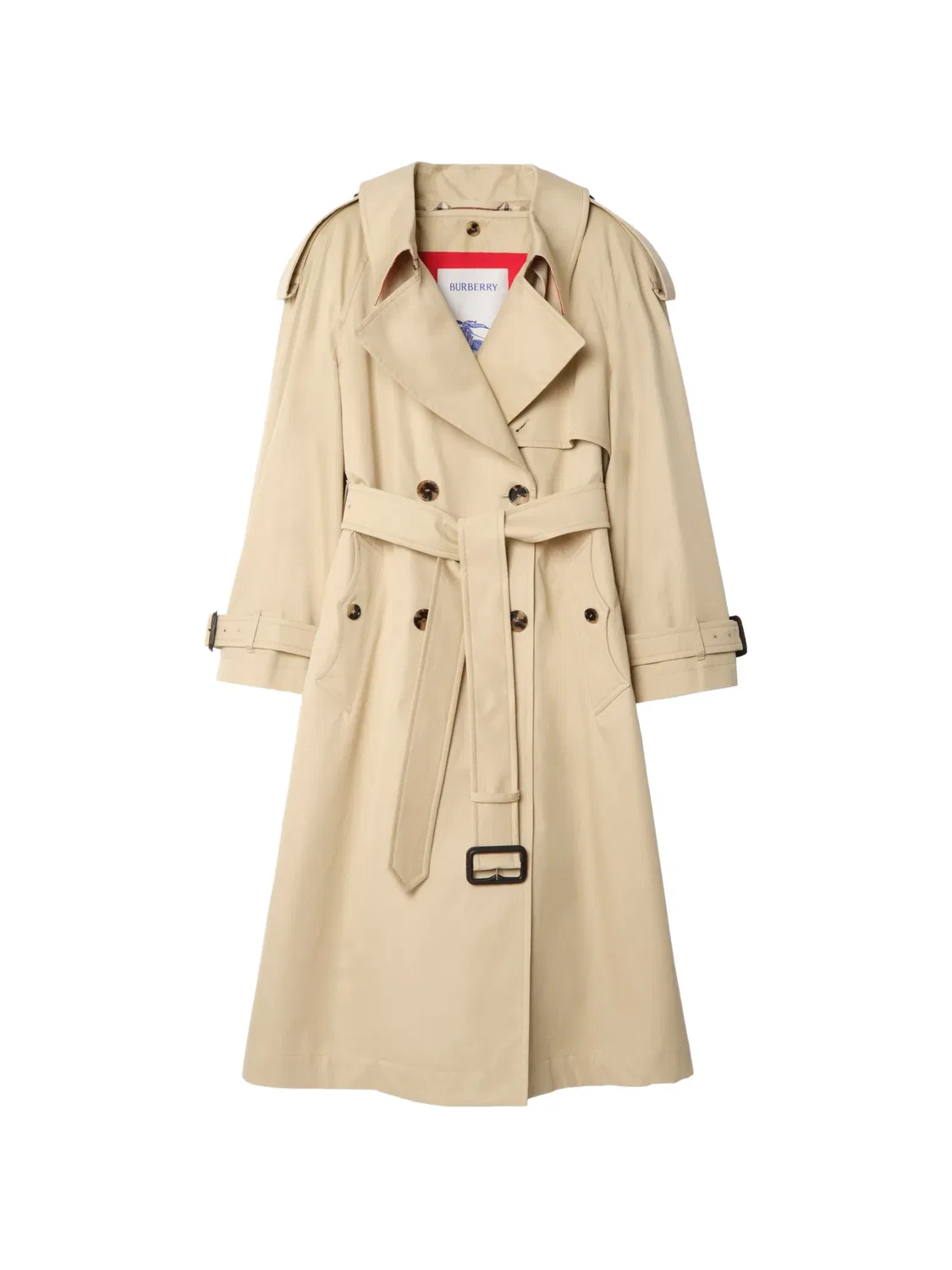 Тренч Fitzrovia с поясом Burberry, нейтральные цвета