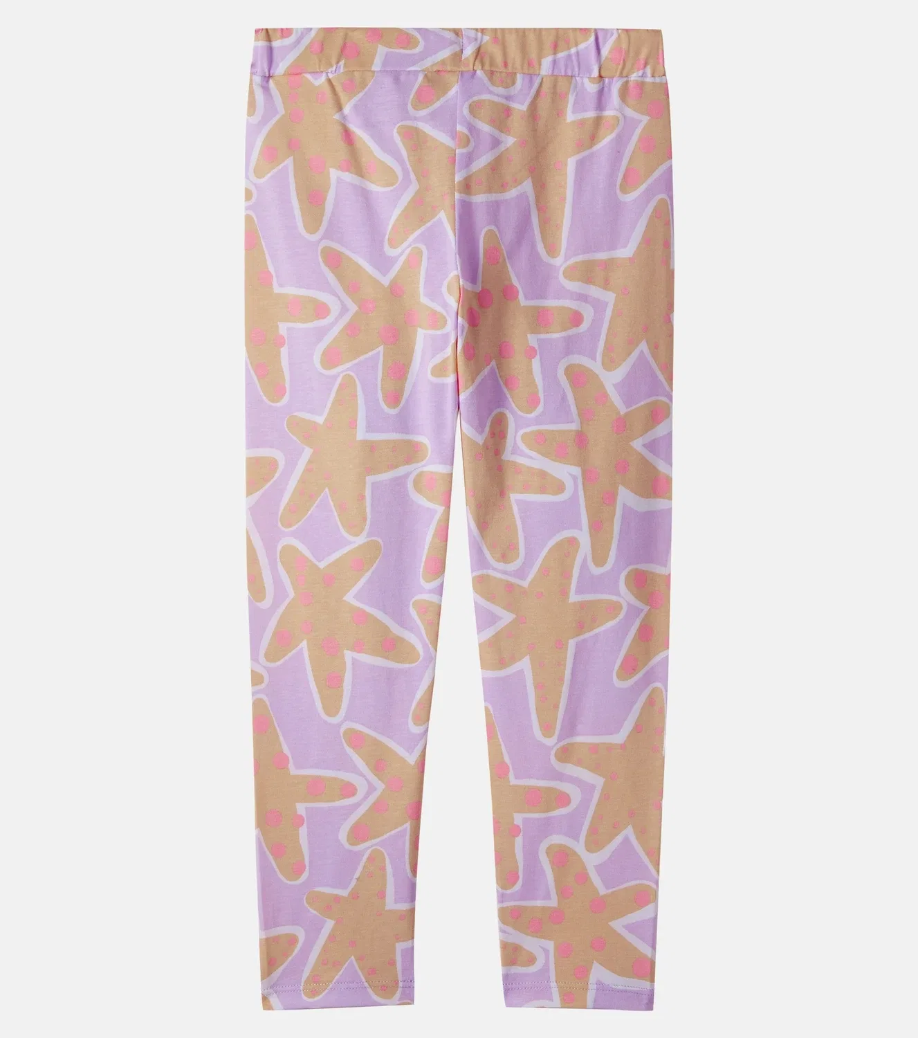 Леггинсы хлопковые с принтом Stella Mccartney Kids, фиолетовый — фото 3