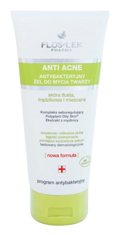 

Очищающий гель для жирной кожи, склонной к акне FlosLek Pharma Anti Acne