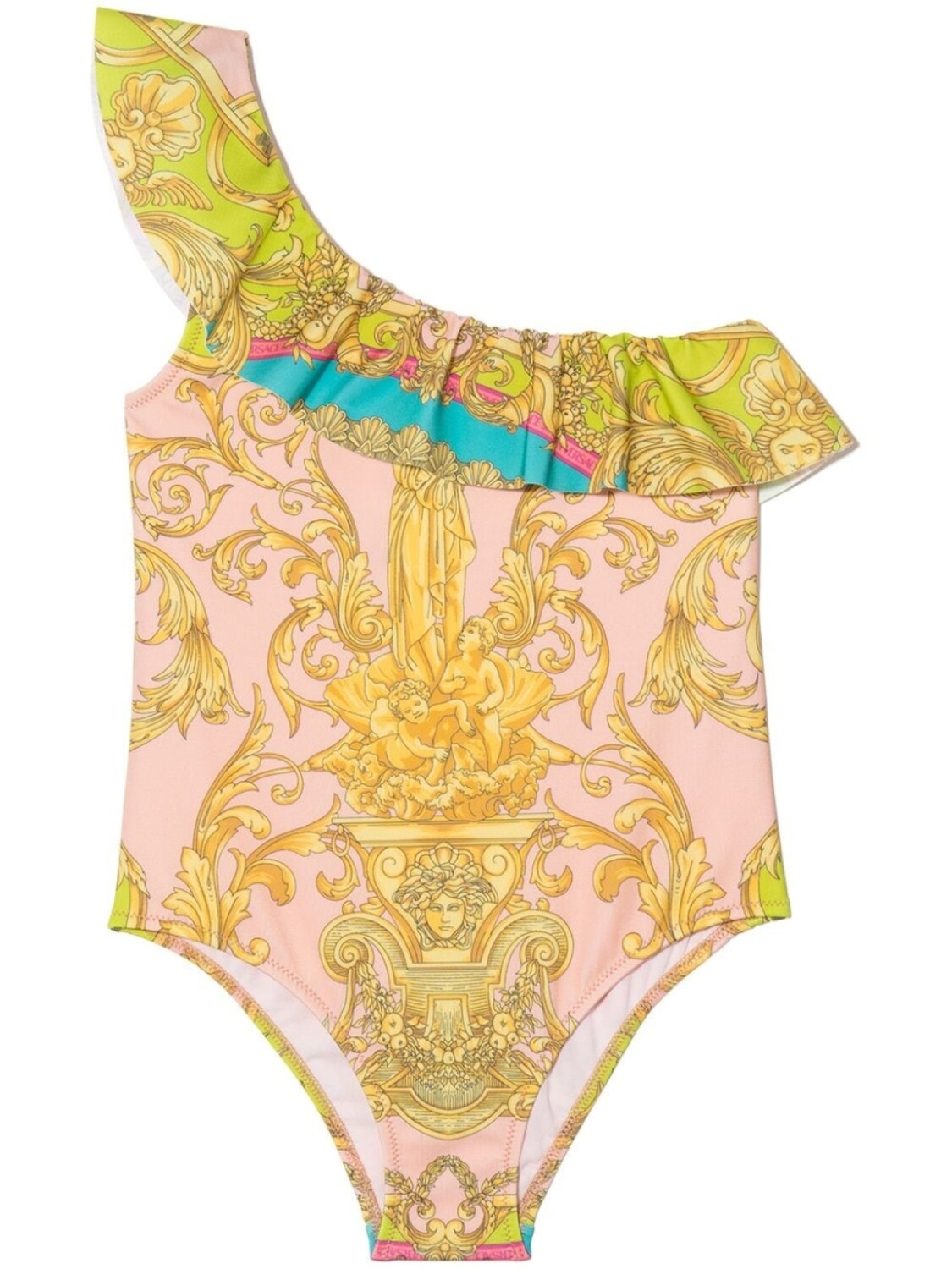 

Versace Kids купальник с узором Baroque, нейтральный цвет