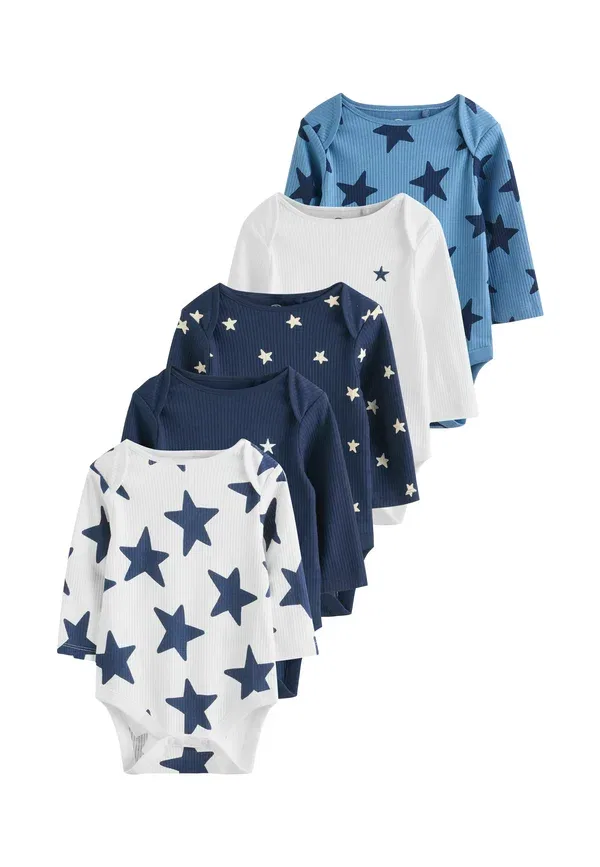 Комплект из 5 боди с длинным рукавом Regular fit-long sleeve 5 pack - body Next, темно-синий star