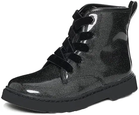 Детские ботинки для девочек и мальчиков водонепроницаемые с моделью Outdoor Ankle Boots Exgingle, Black — фото 3