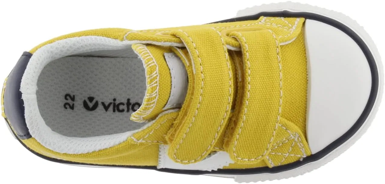 Детские кеды с контрастным логотипом и полосками Tribe Canvas для мальчиков victoria, Mustard — фото 4