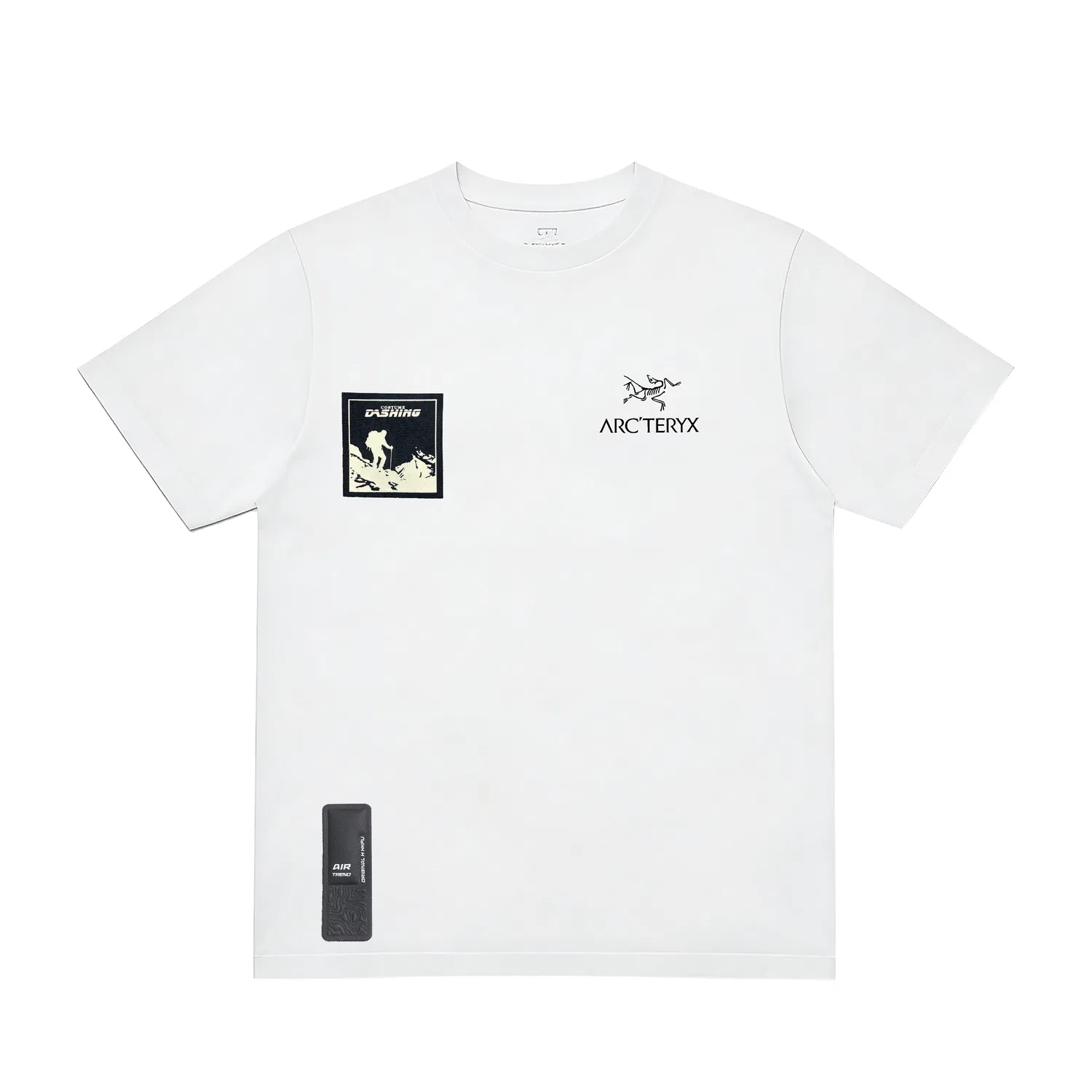 Футболка утолщенная с круглым вырезом, унисекс, Arcteryx, Ivory White
