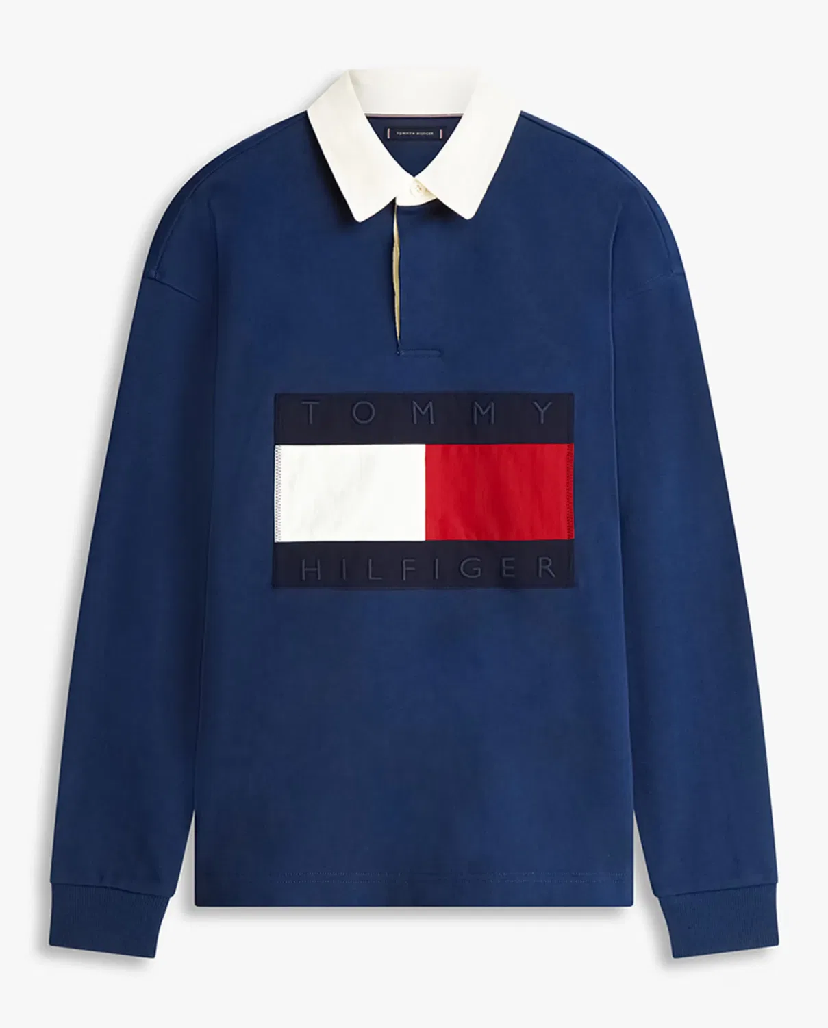 Мужская свитшот-поло с принтом Tommy Hilfiger, Azul Marino — фото 4