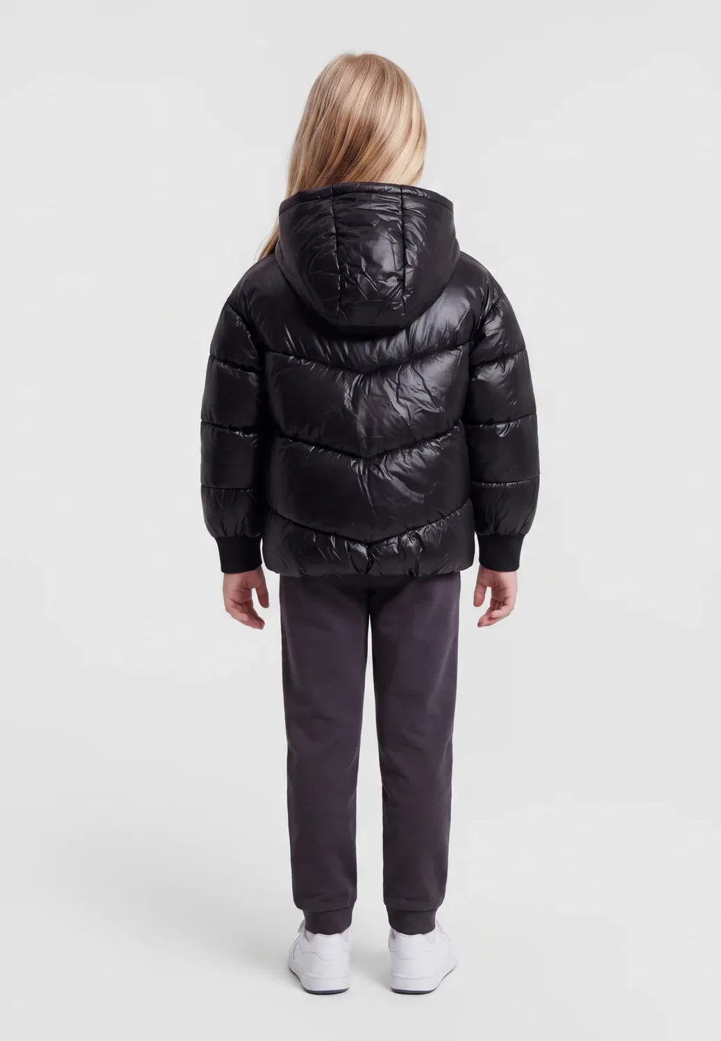 Пуховая куртка - зимняя куртка Karl Lagerfeld Kids, Black — фото 2