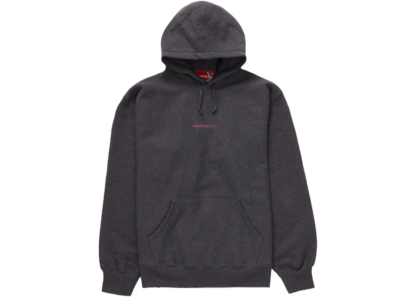 Мужской худи с капюшоном Supreme Sweatshirt, Charcoal