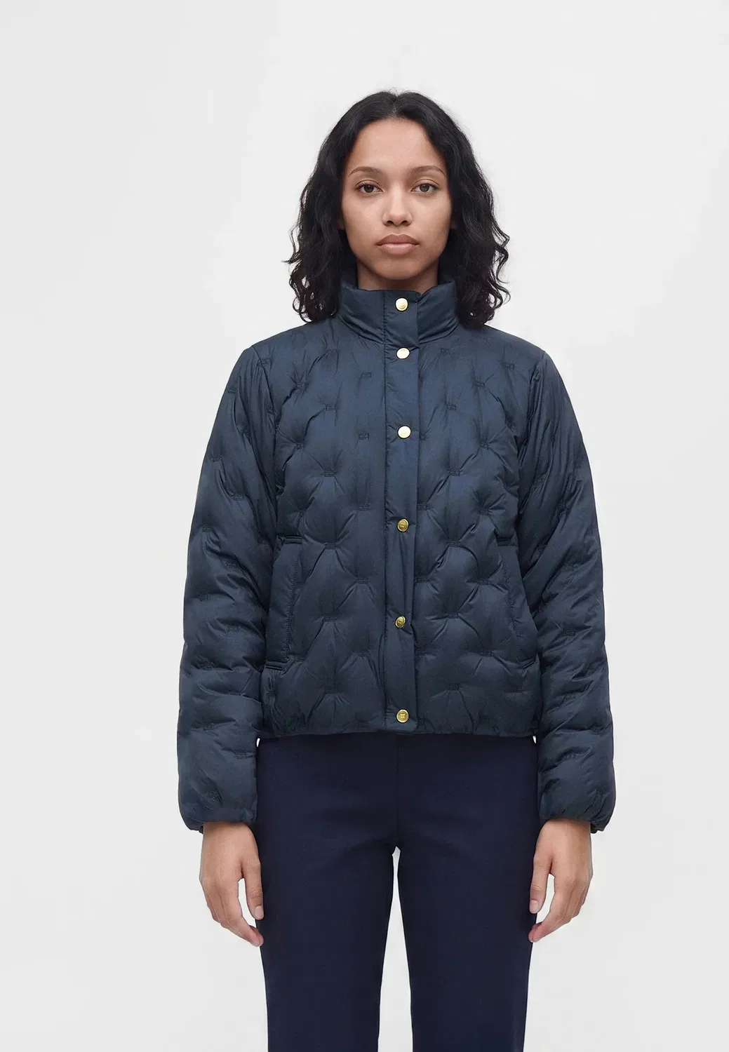 Стеганая куртка с флагом - пуховая куртка Tommy Hilfiger, Dark Blue
