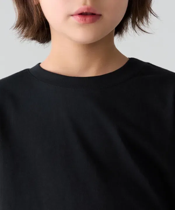 Футболка с длинным рукавом, свободный крой, Musinsa Standard Kids, черный — фото 4