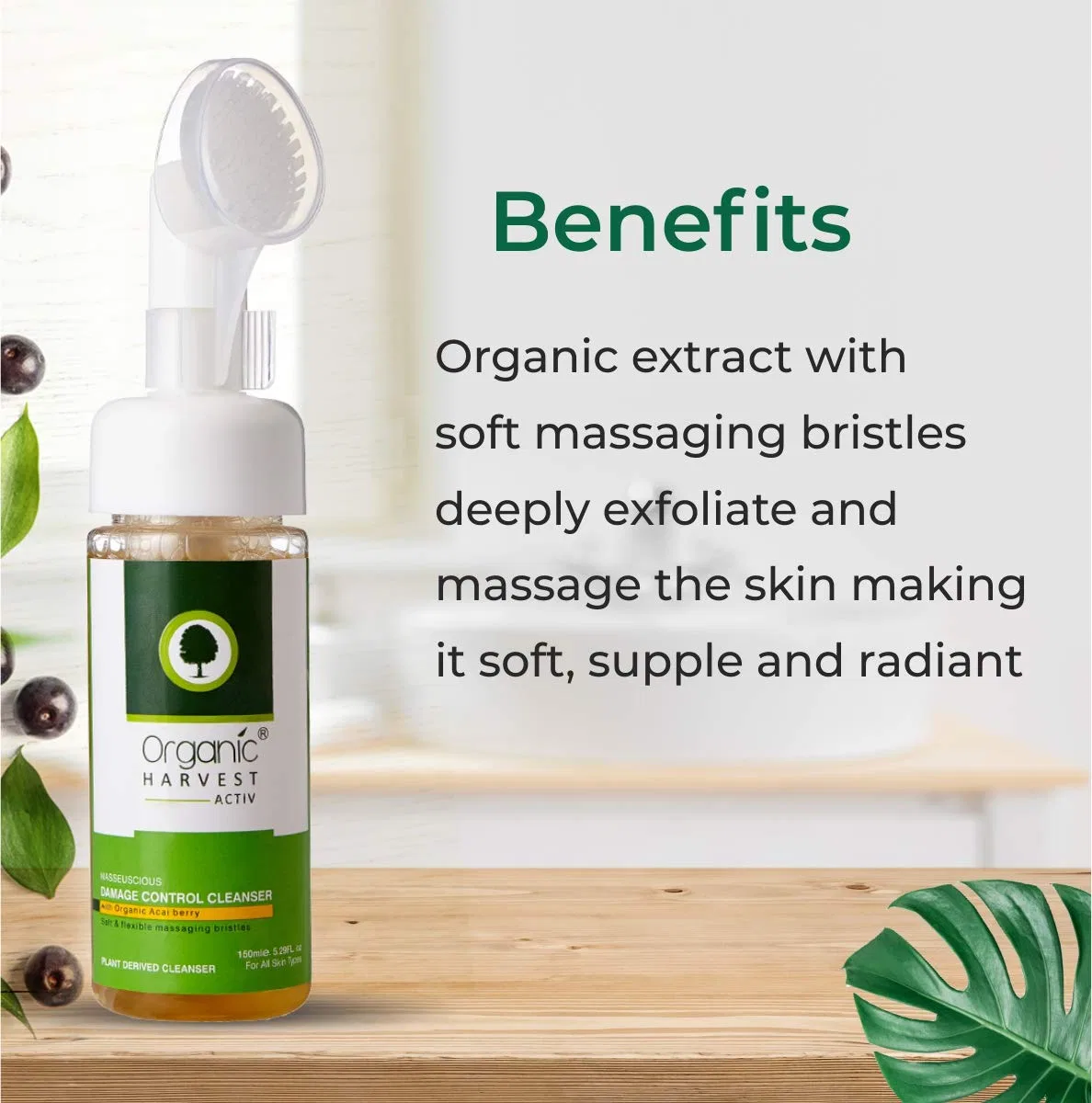 Гель для умывания Damage Control Cleanser Organic Harvest, 150 мл — фото 4