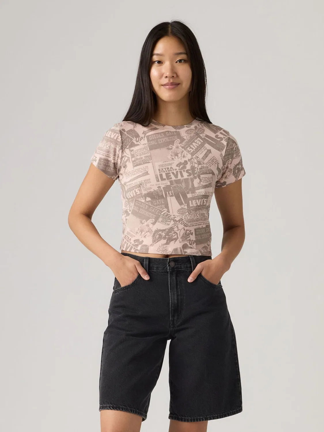 Футболка с принтом Levi's Cowboy Pink Levi's, розовый