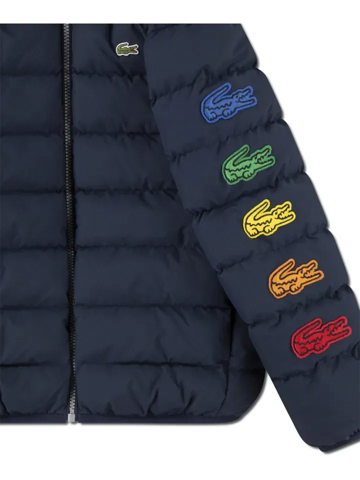 Куртка стеганая Lacoste Kids, темно-синий — фото 4