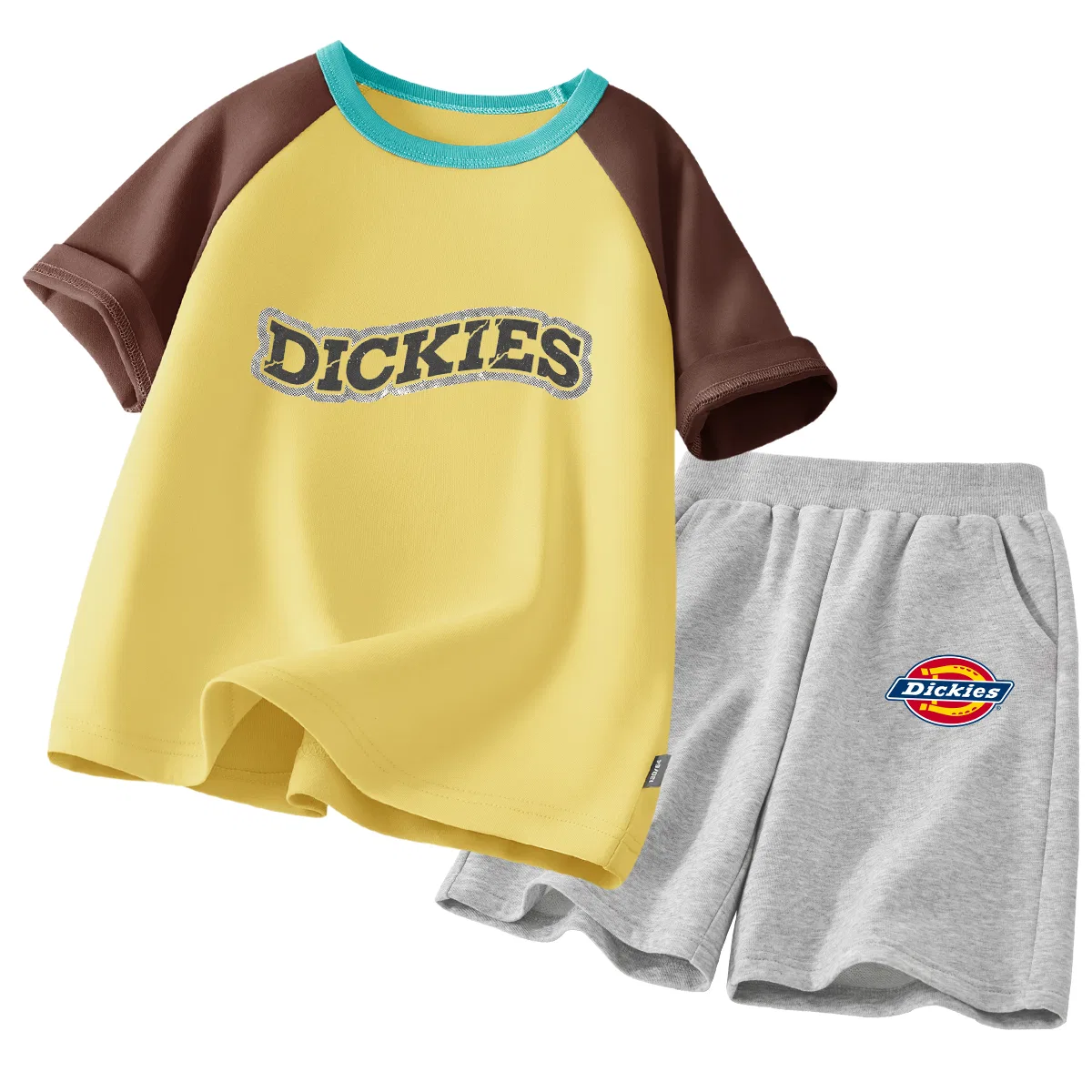 Детский спортивный комплект с логотипом Spobo Brown Yellow+S Logo K Gray, Dickies, Spobo Brown Yellow+S Logo K Gray