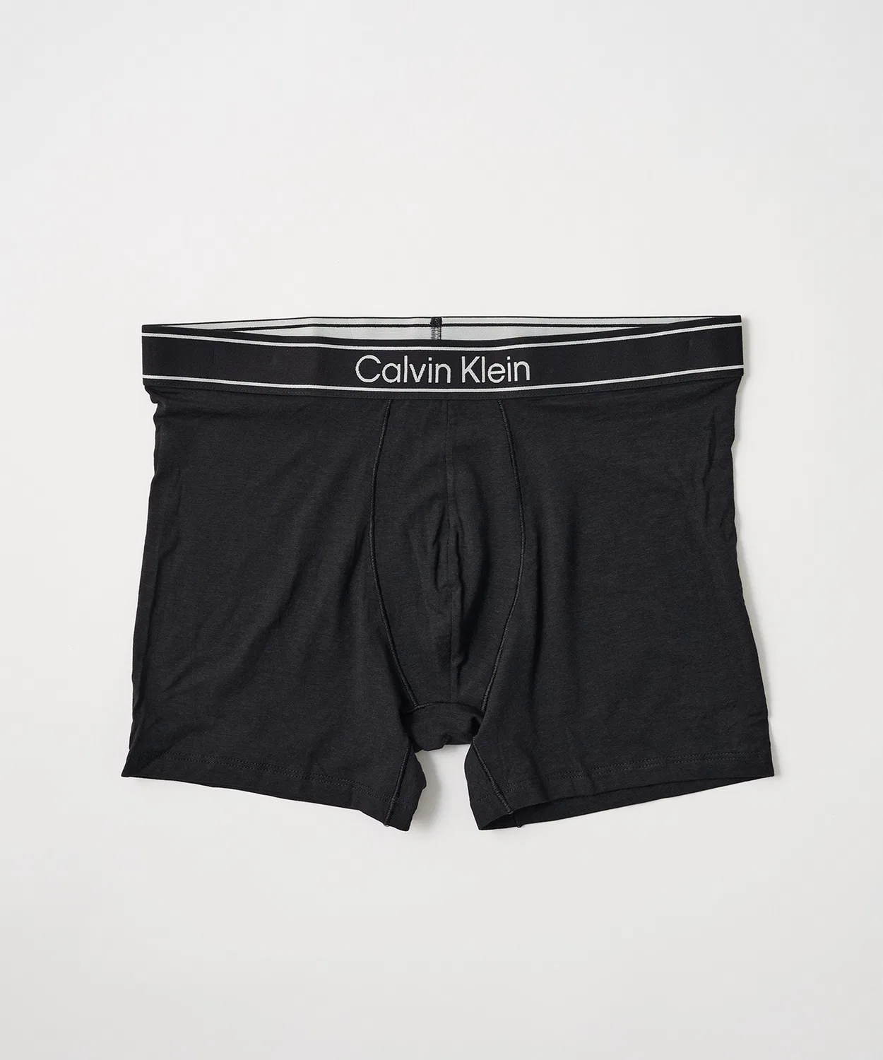 Мужские боксеры-слипы с принтом Calvin Klein, Черный — фото 2