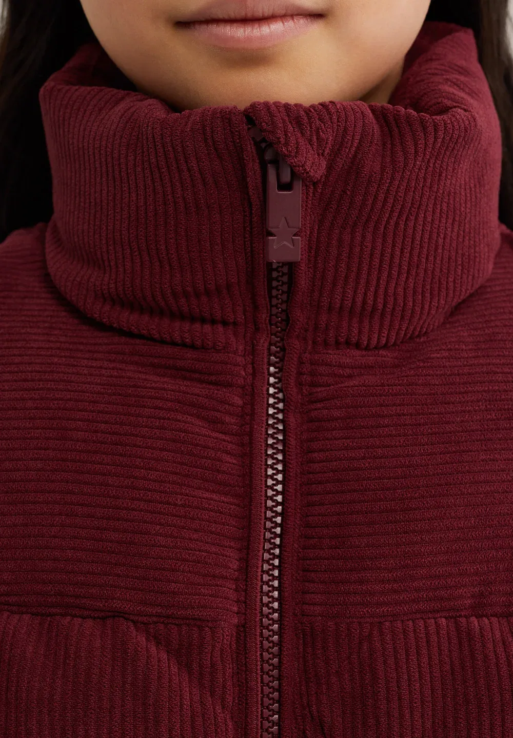 Зимняя куртка We Fashion, Burgundy Red — фото 3