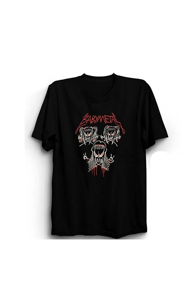 Детская футболка с принтом Baby metal drawning rock metal music group t-shirt The Fame, Black
