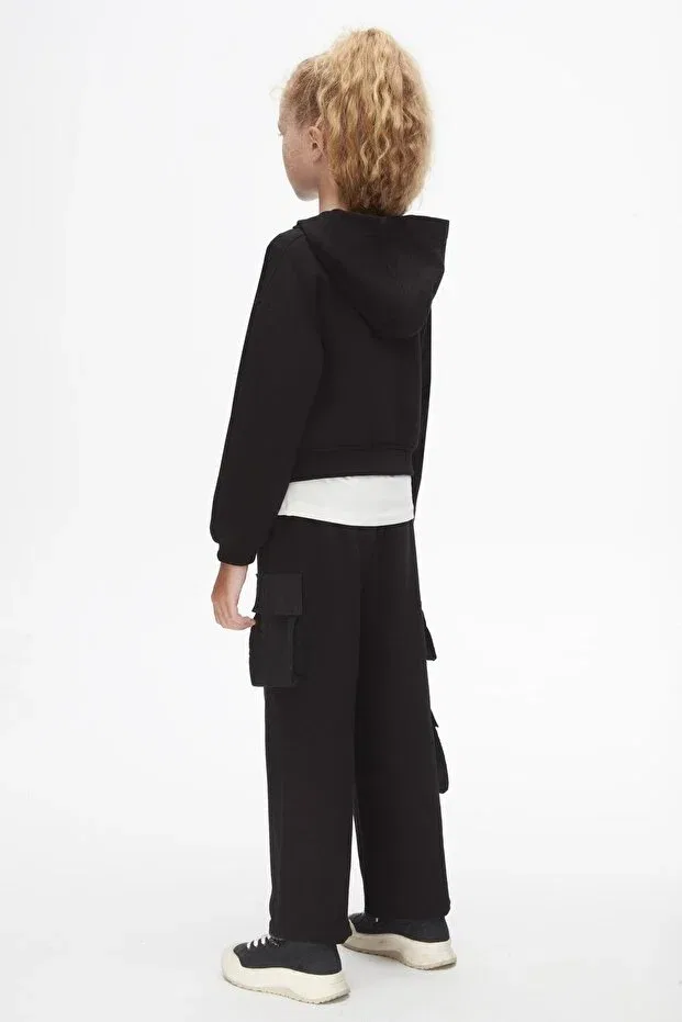 Детский кардиган для девочек с длинным рукавом Nk Kids, Black — фото 2