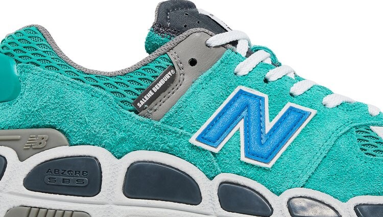 Кроссовки New Balance х Salehe Bembury 574 Yurt, изумрудный/серый — фото 2