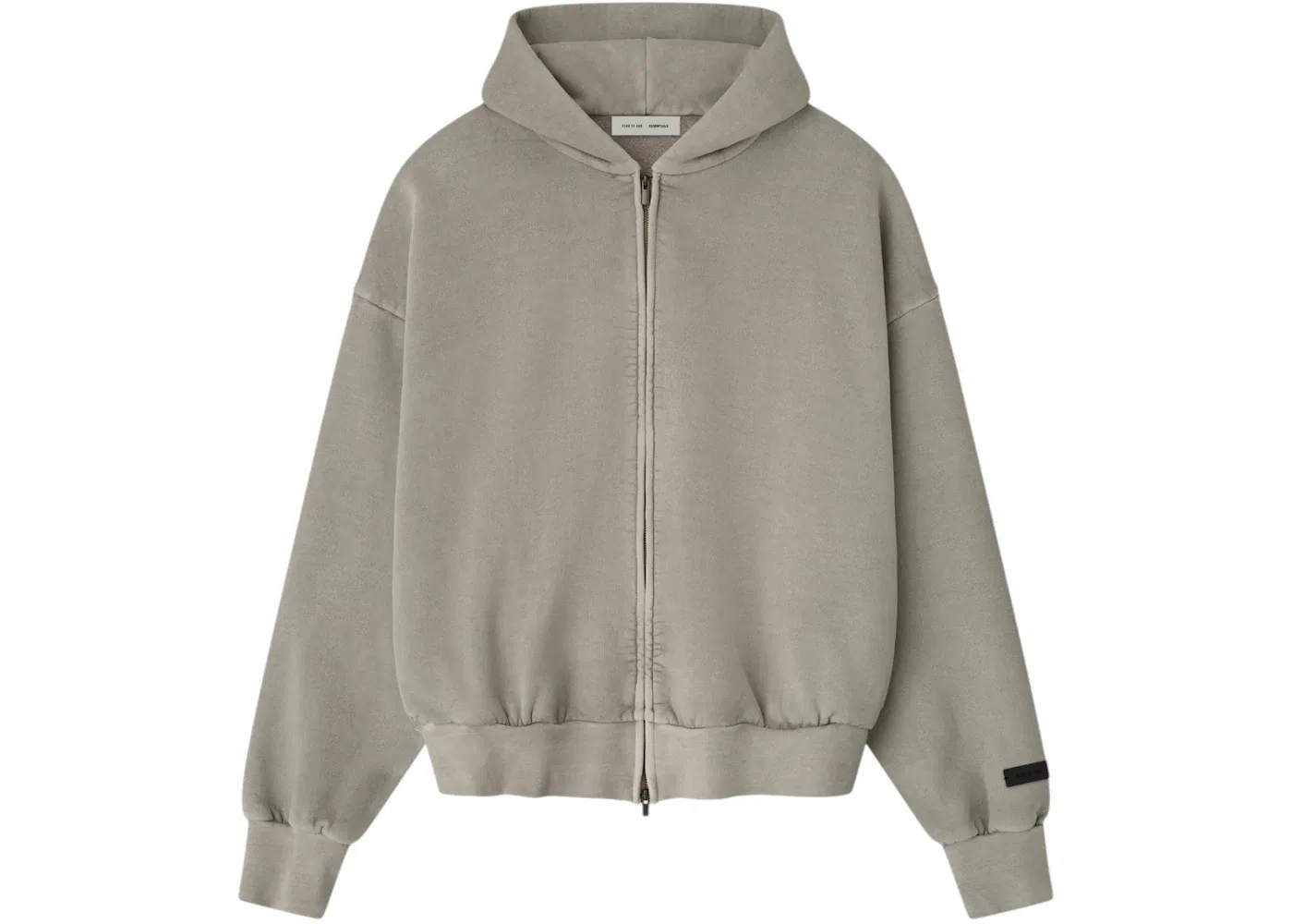 Мужская худи с полноценной застежкой-молнией Essentials Fear of God, Smoke Grey