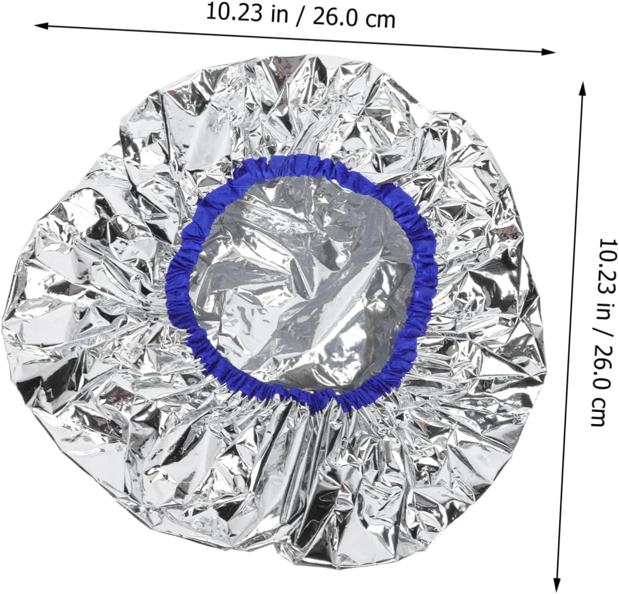 Шапочка для душа Aluminium Foil, Healvian, 26x26x1 см, Silver — фото 3