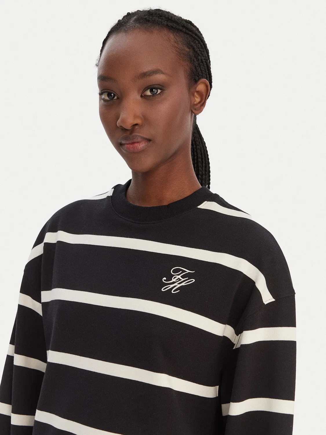 Женская толстовка стандартного кроя Tommy Hilfiger, черный — фото 4