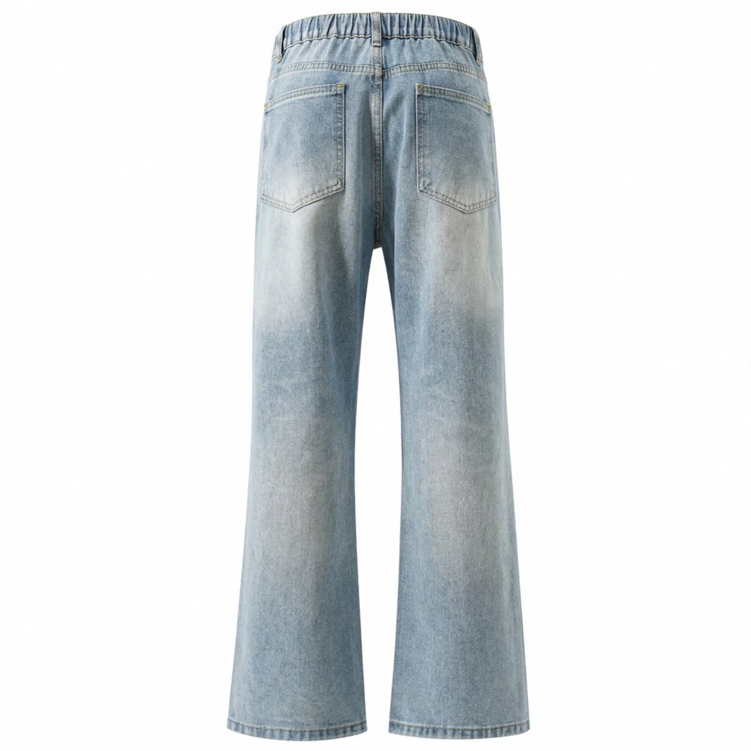 Детские джинсы прямого кроя Unisex Moderate Straight Fit Pants MostwantedLab, Vintage Blue — фото 3