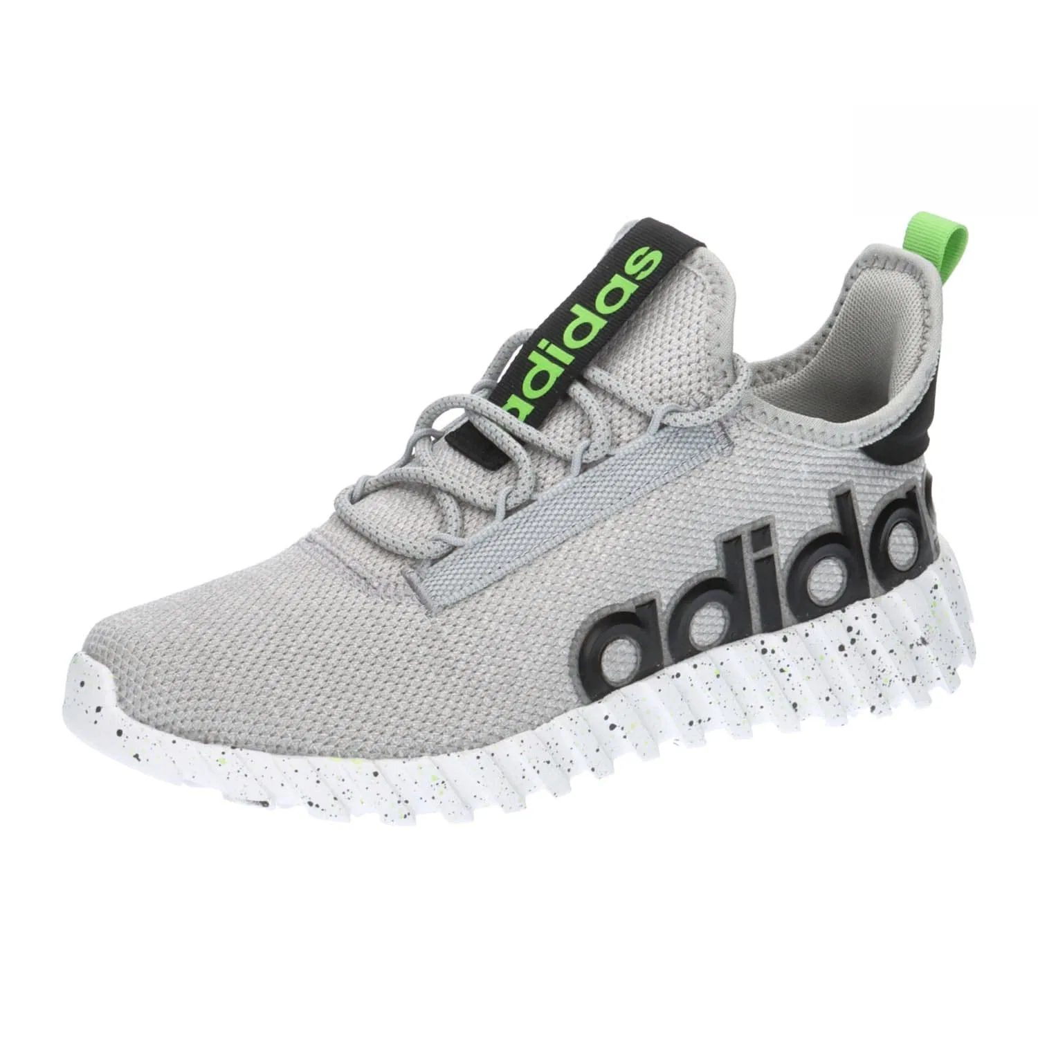 Детские кроссовки с текстильным верхом Kaptir 3.0 K Adidas, Grey Two Lucid Lime Core Black