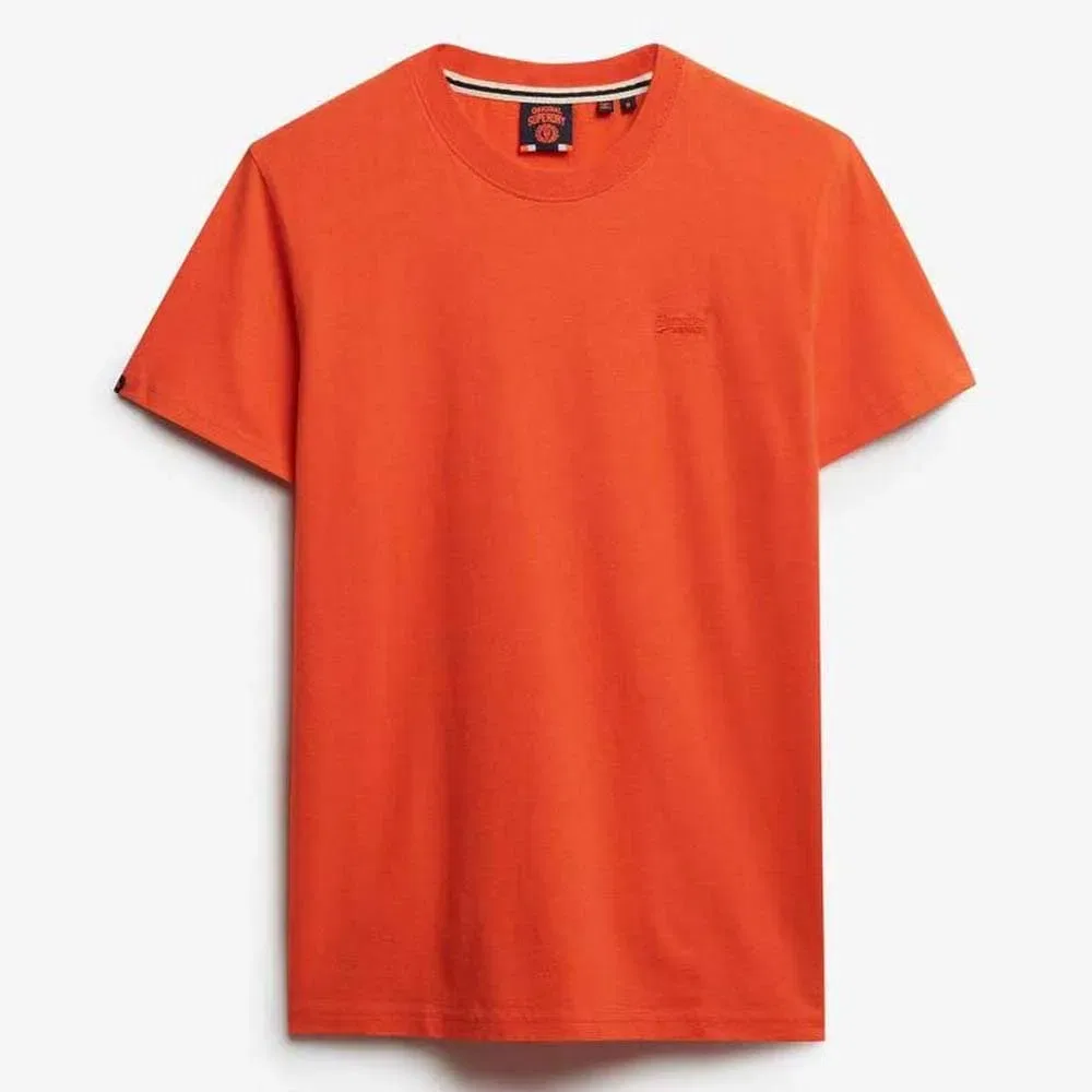 Футболка с вышивкой логотипа Superdry, оранжевый — фото 3