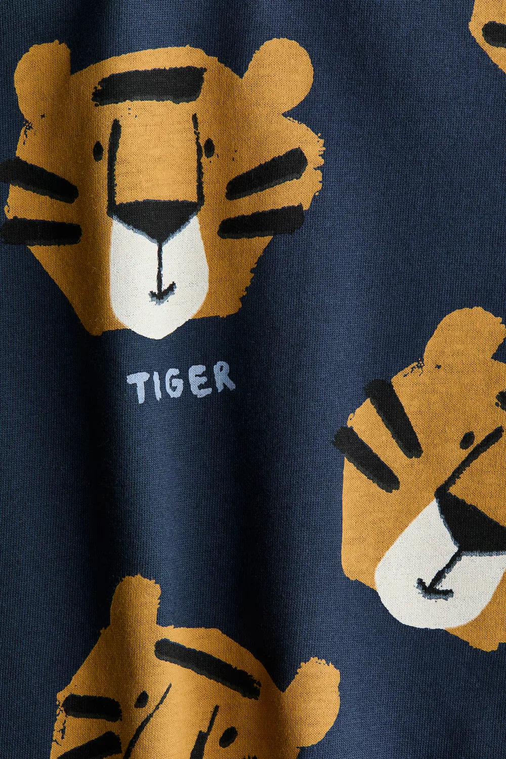 Хлопковая футболка с принтом H&M, Marineblau/Tiger — фото 2