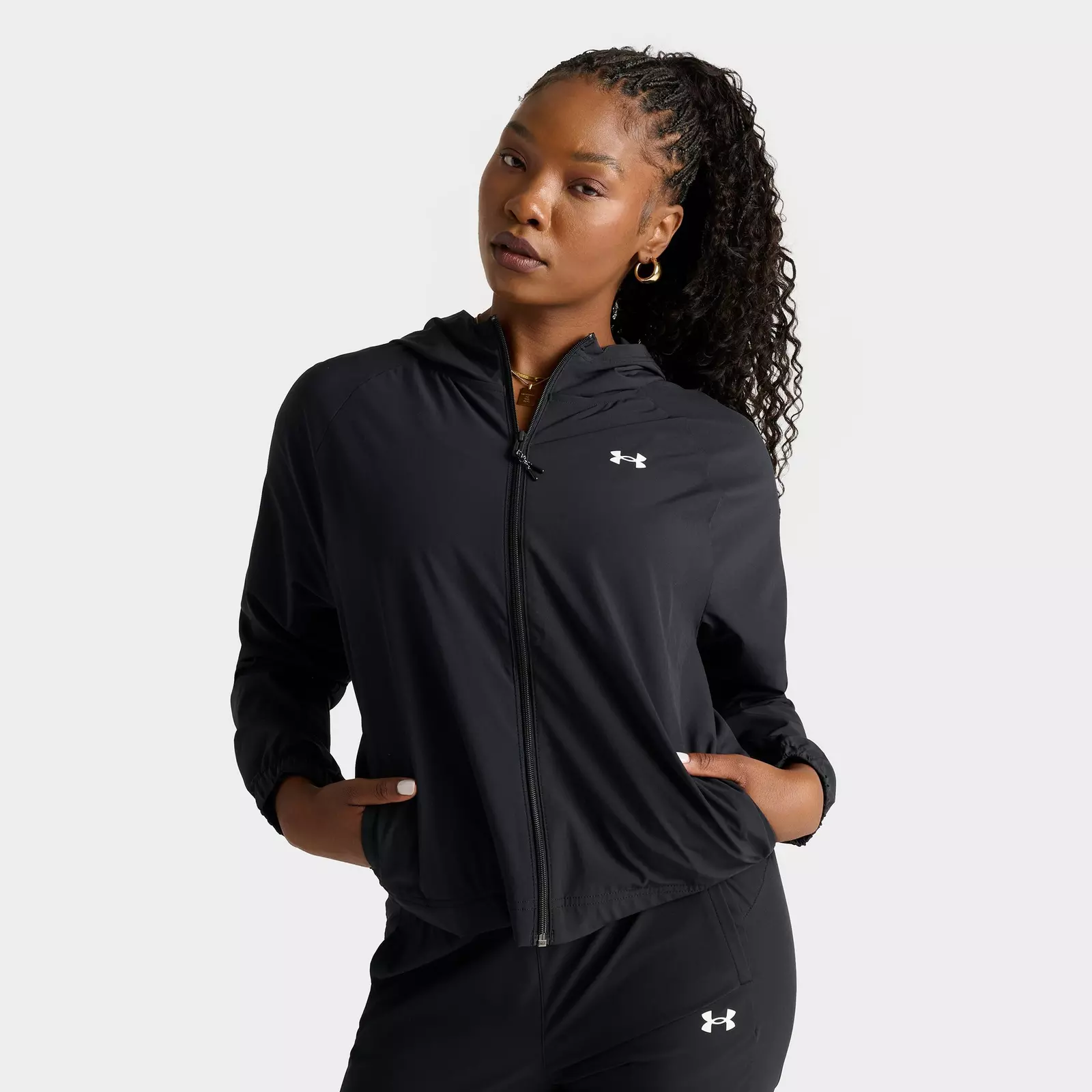 

Толстовка Women's Under Armour Woven Branded, черный