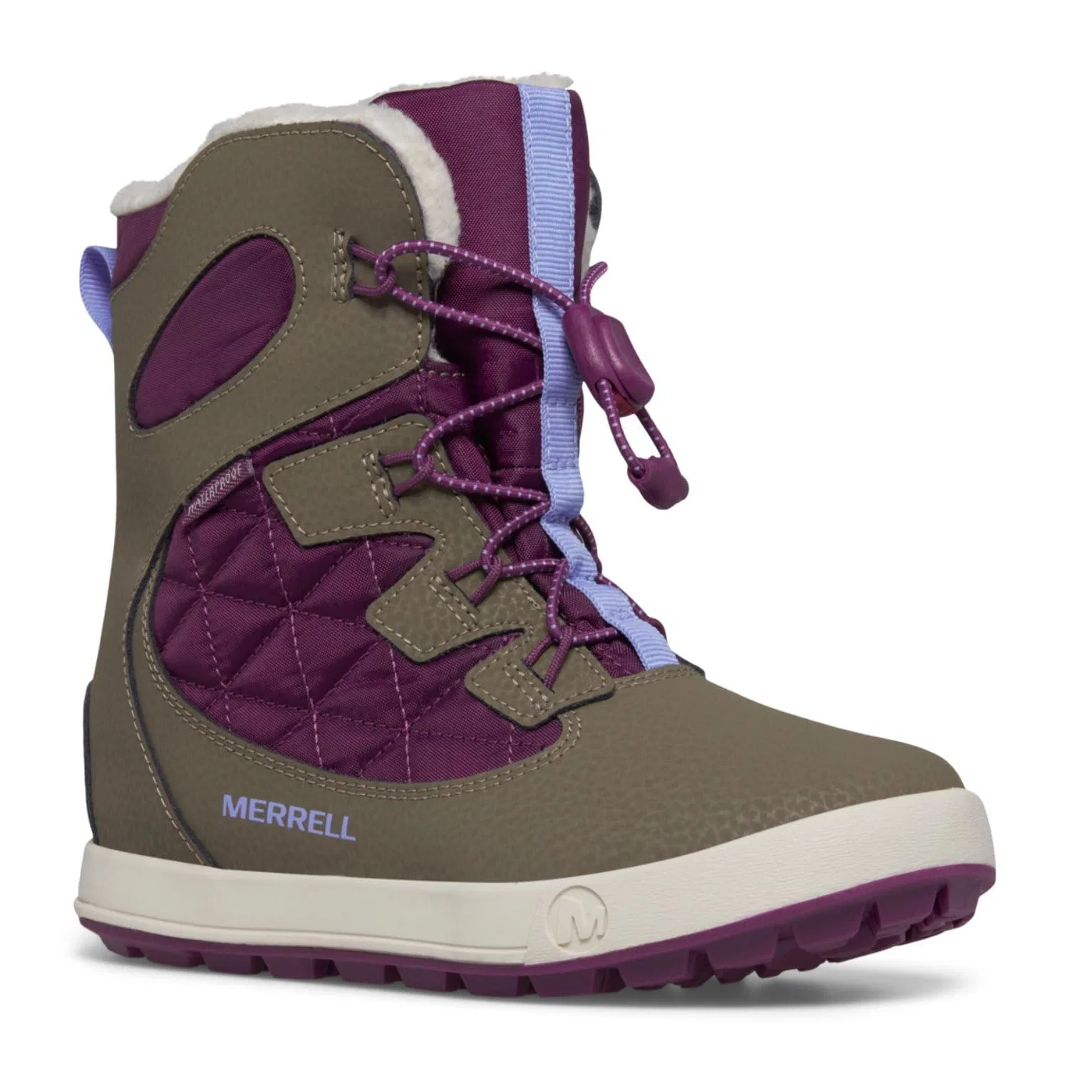 Детские снежные ботинки для девочек водонепроницаемые Snow Bank 4.0 Wtrpf Merrell, Truffle Plum