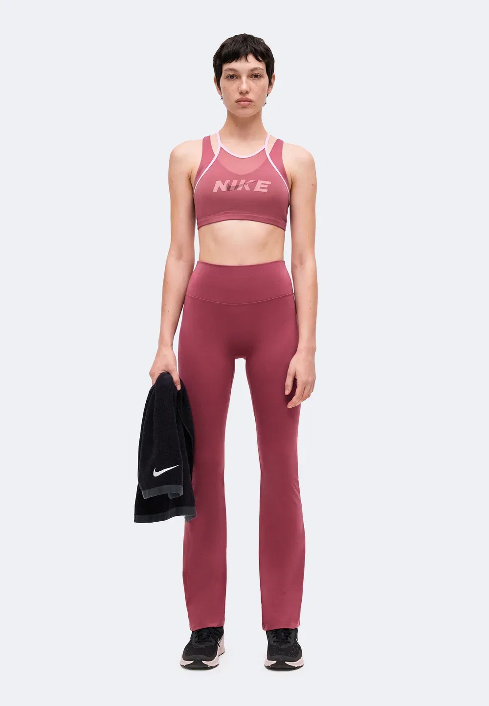 Один - леггинсы Nike Performance, Pink Smoke/White — фото 2