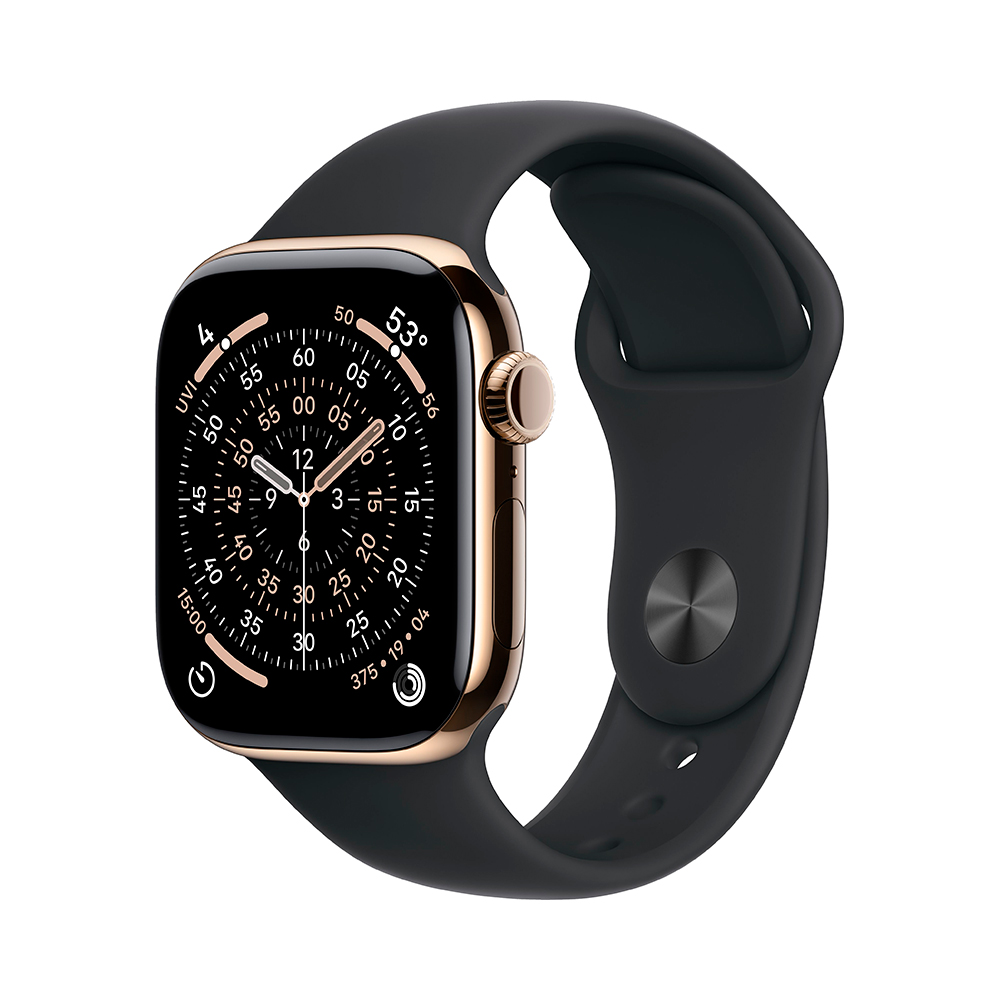 

Умные часы Apple Watch Series 11 (GPS+Cellular), 42 мм, Gold Titanium Case/Black Sport Band - M/L, Золотой, Умные часы Apple Watch Series 11 (GPS+Cellular), 42 мм, Gold Titanium Case/Black Sport Band - M/L