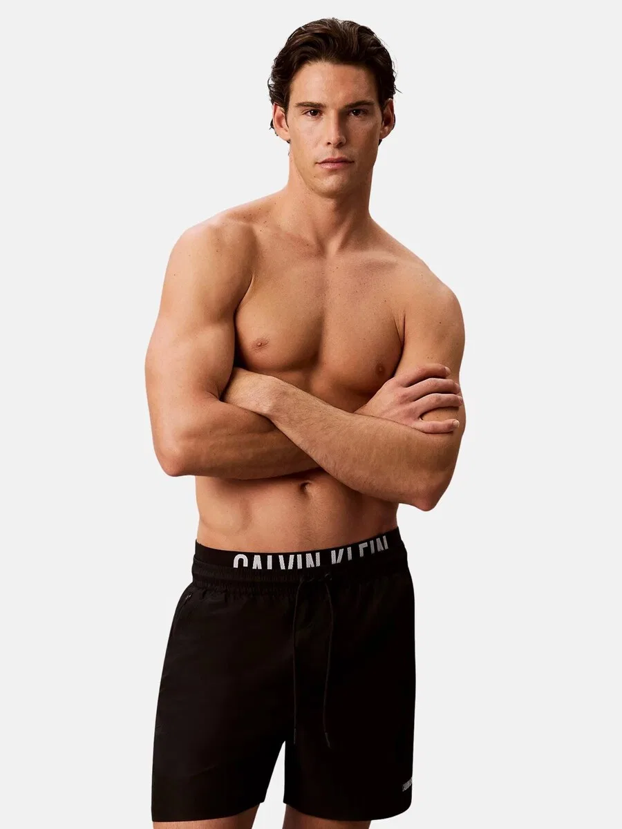 Шорты для плавания Calvin Klein 'Intense Power' черного цвета — фото 2