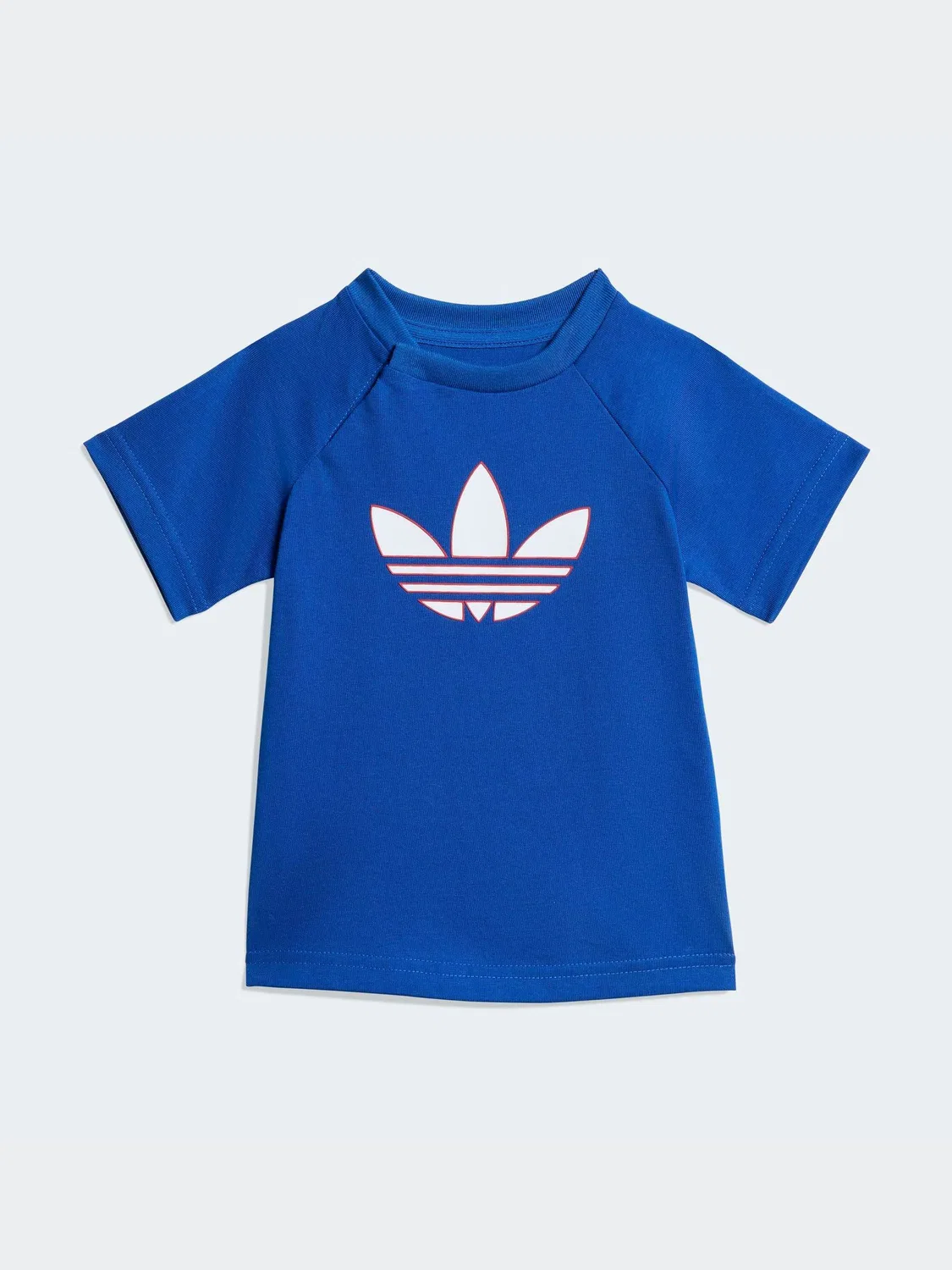 Комплект футболка и шорты adidas Originals Trefoil, синий — фото 2