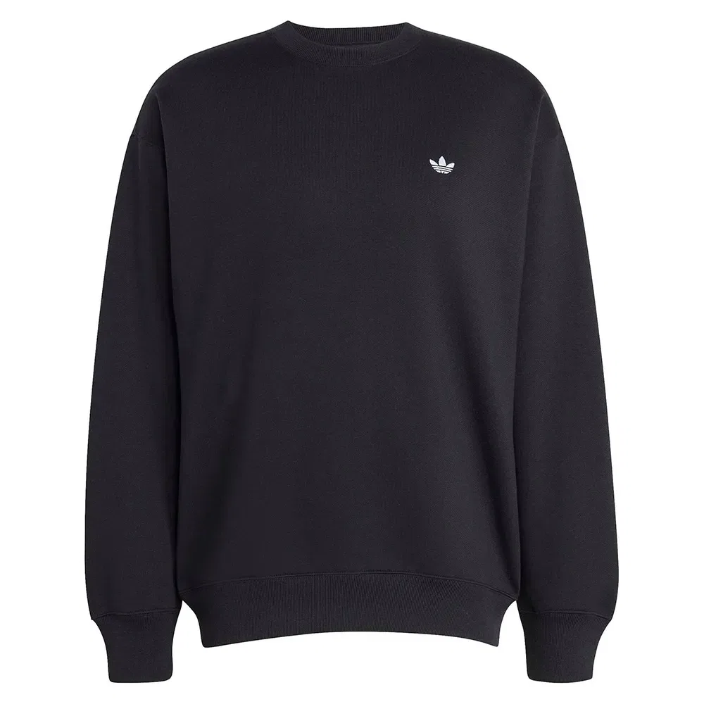 Свитшот свободного кроя Trefoil Essentials Loose Crew Adidas Originals, черный — фото 3