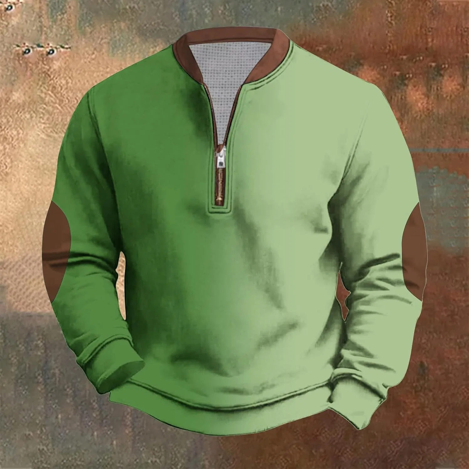 Мужская футболка с принтом трилистника Irish Holiday Pullover, Green — фото 2
