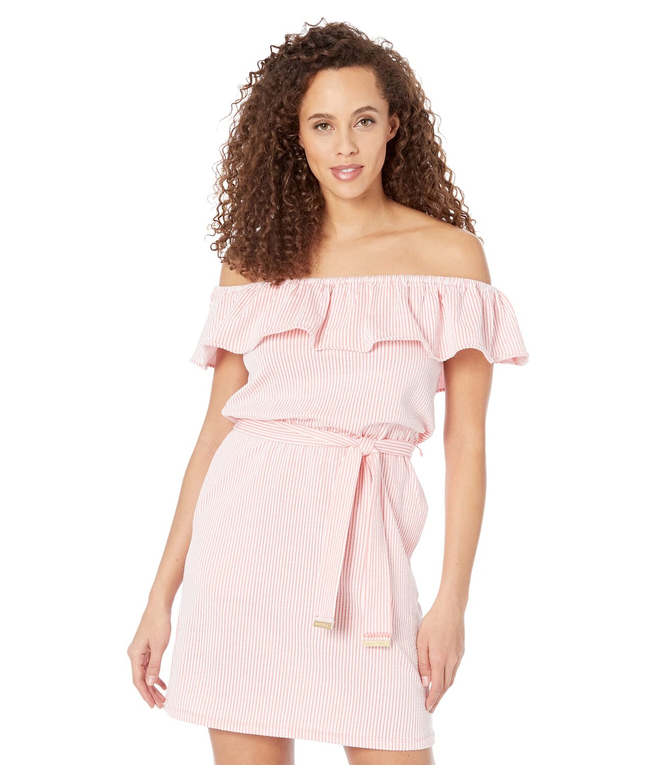 

Платье MICHAEL Michael Kors, Ruffle Neck Midi Dress